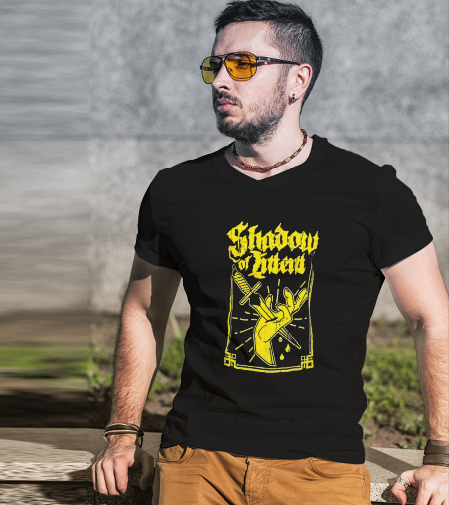Shadow Of Intent Dagger Aura And Hand Motif T-Shirt
