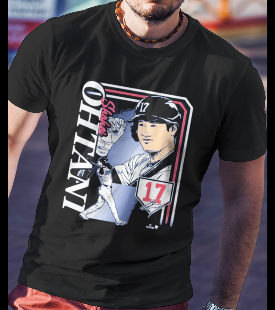 Shohei Ohtani #17 Signature Collage Los Angeles Dodgers T-Shirt