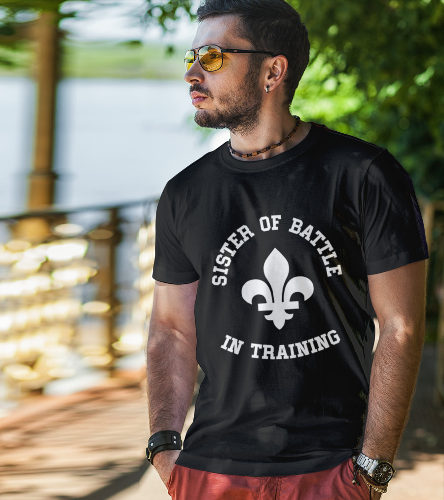 Sister Of Battle In Training Fleur-de-Lis Emblem T-Shirt