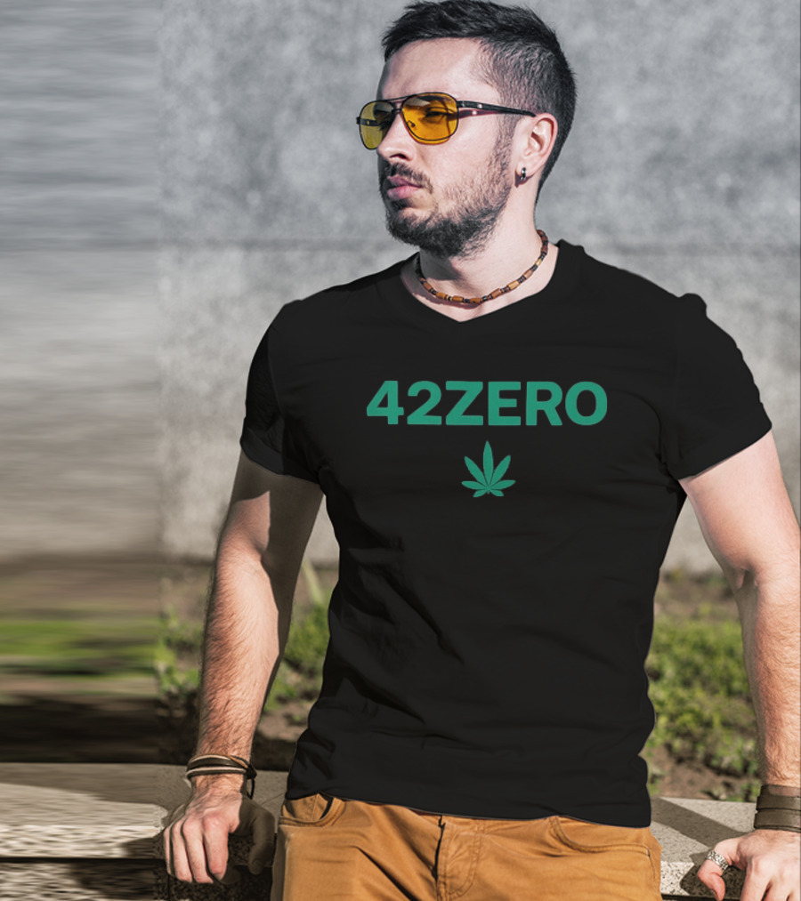 Smashing Pumpkins 42Zero 420 Marijuana Leaf Design T-Shirt
