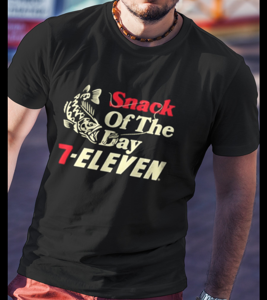 Snack Of The Day Fish Graphic 7-Eleven T-Shirt
