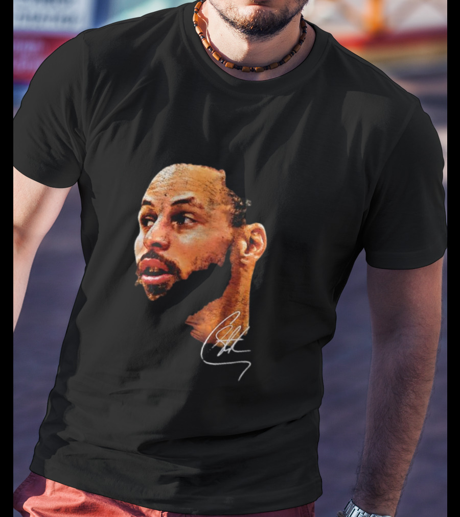 Stephen Curry NBA Big Face Signature T-Shirt