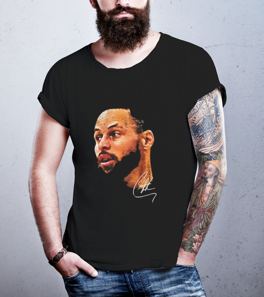 Stephen Curry NBA Big Face Signature T-Shirt