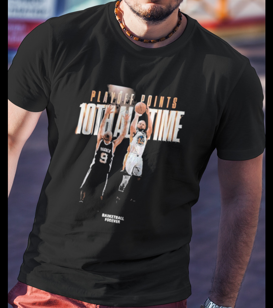 Stephen Curry Playoff Points 10th All-Time Jump Shot 2025 T-Shirt