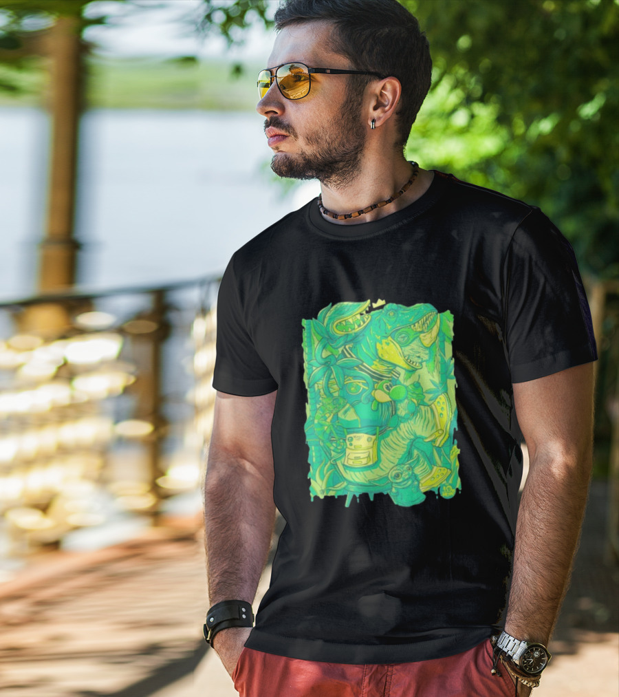 Ten Hundred Green Rhino 10 Hun Adventure T-Shirt