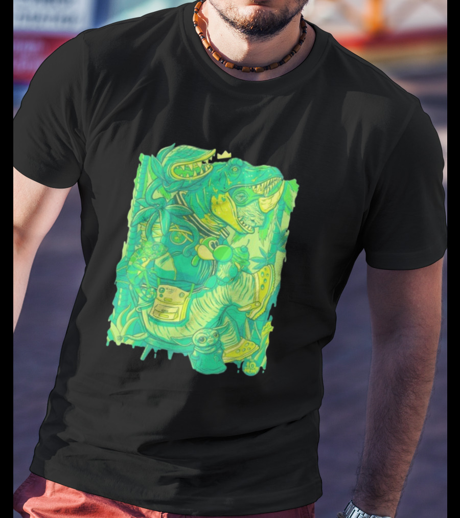 Ten Hundred Green Rhino 10 Hun Adventure T-Shirt