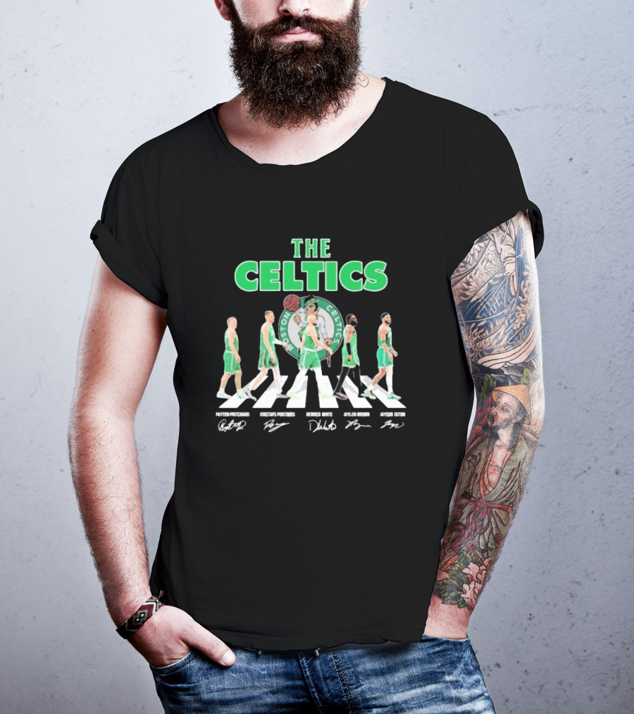 Boston Celtics Abbey Road Player Signatures T-Shirt