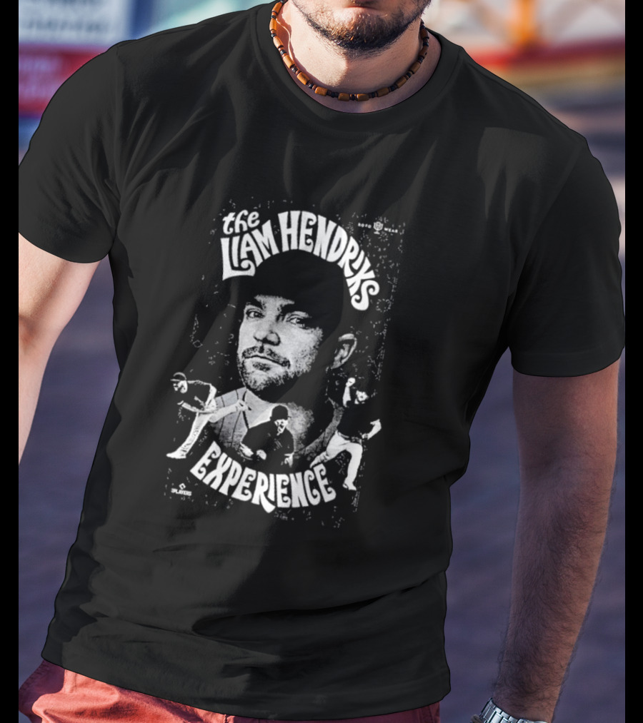 The Liam Hendriks Experience Pitching Action Portrait And Dynamic Text T-Shirt