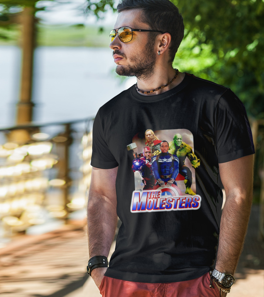 The Molesters Avengers Parody 2025 Captain America Iron Man Thor Hulk T-Shirt