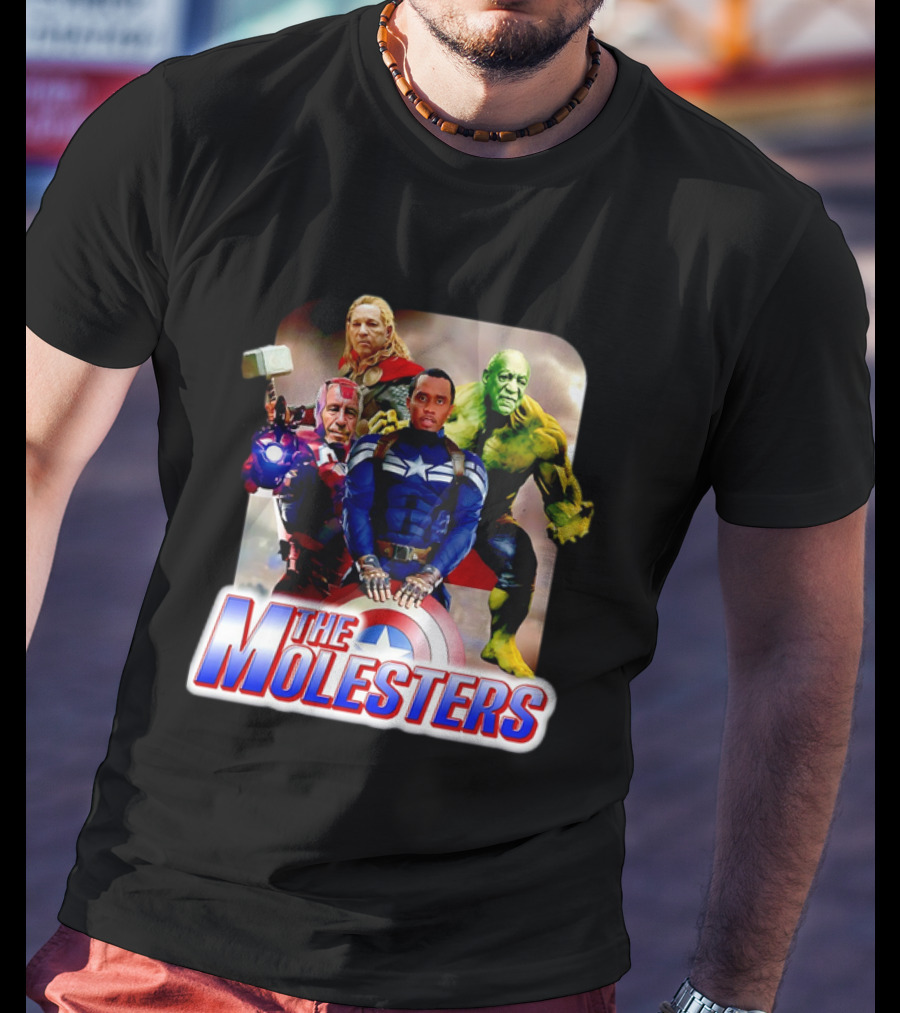 The Molesters Avengers Parody 2025 Captain America Iron Man Thor Hulk T-Shirt