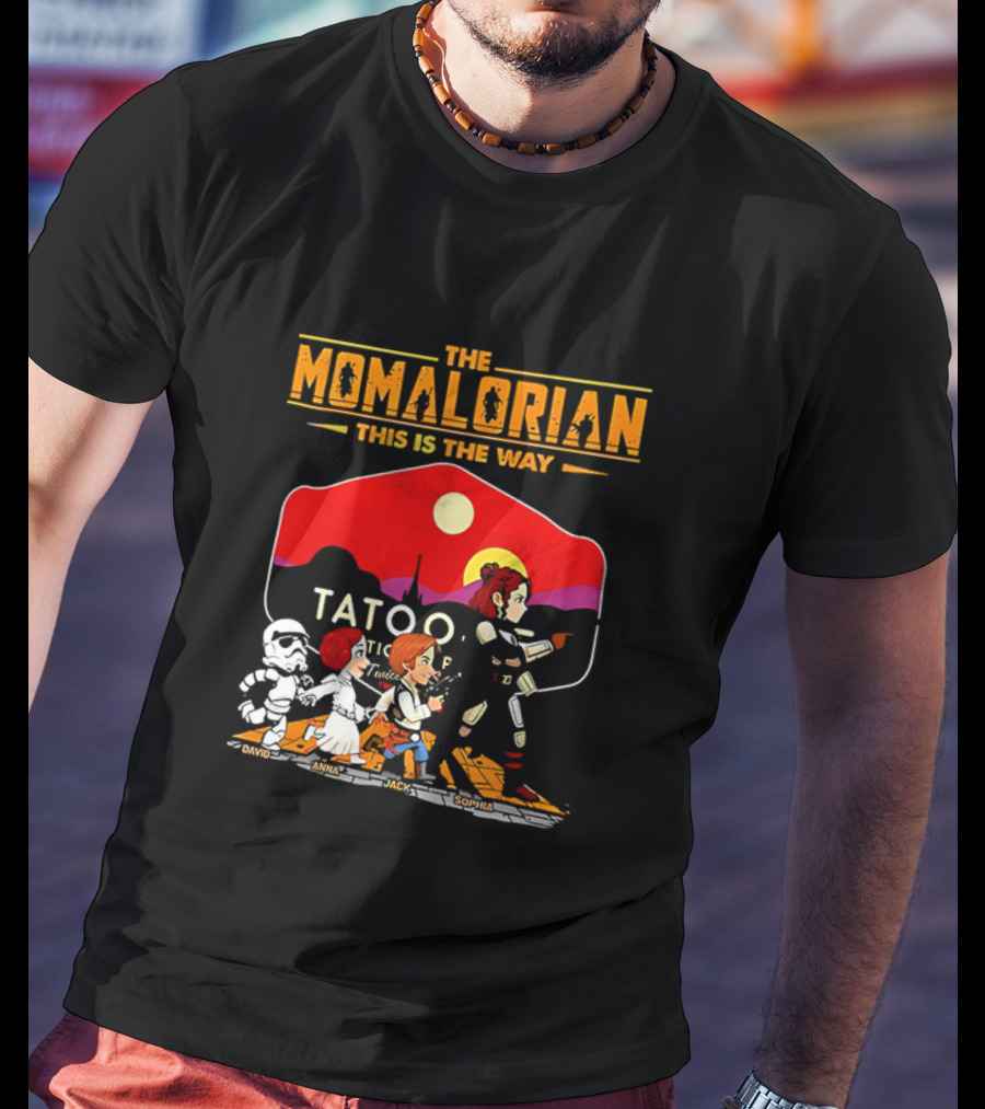 The Momalorian This Is The Way Tatooine Cartoon Adventure T-Shirt