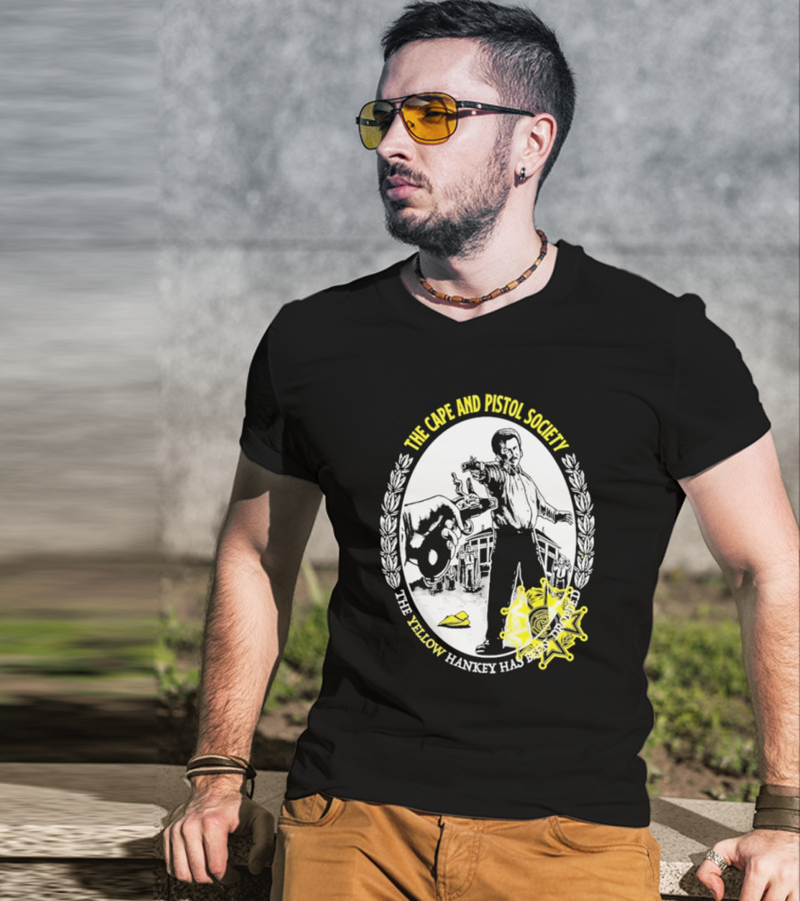 The Righteous Gemstones The Cape And Pistol Society Yellow Hankey Dropped Duelling T-Shirt
