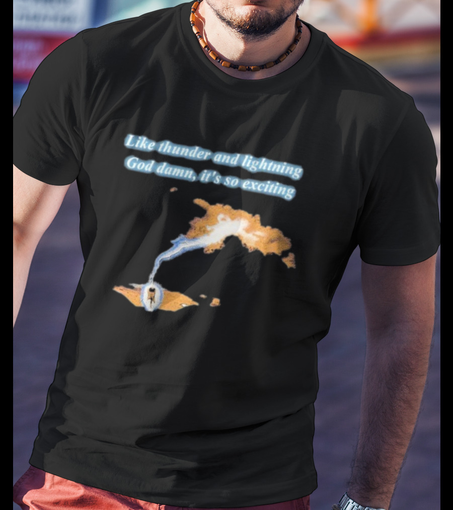 Thin Lizzy Like Thunder And Lightning God Damn It’s So Exciting Iconic Album Reference T-Shirt