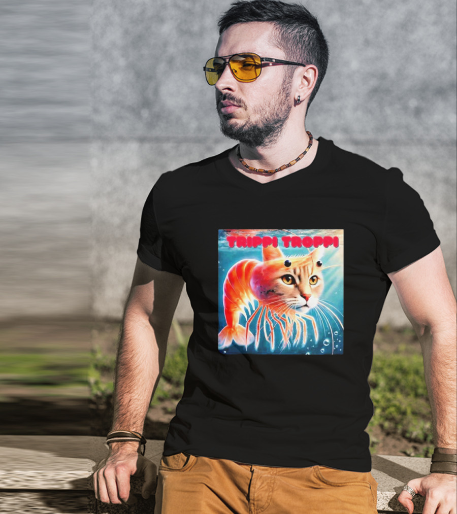 Trippi Troppi Cat Shrimp Hybrid T-Shirt