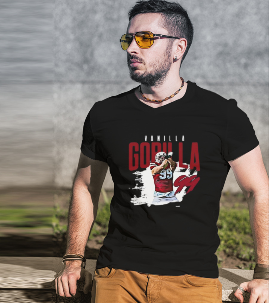 Vanilla Gorilla 99 Football Player T-Shirt