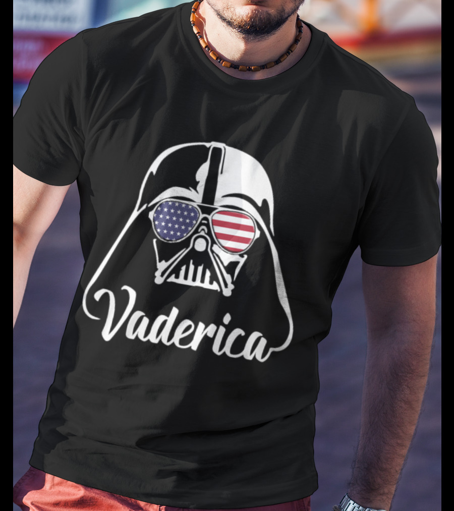 Vaderica Darth Vader American Flag Sunglasses T-Shirt
