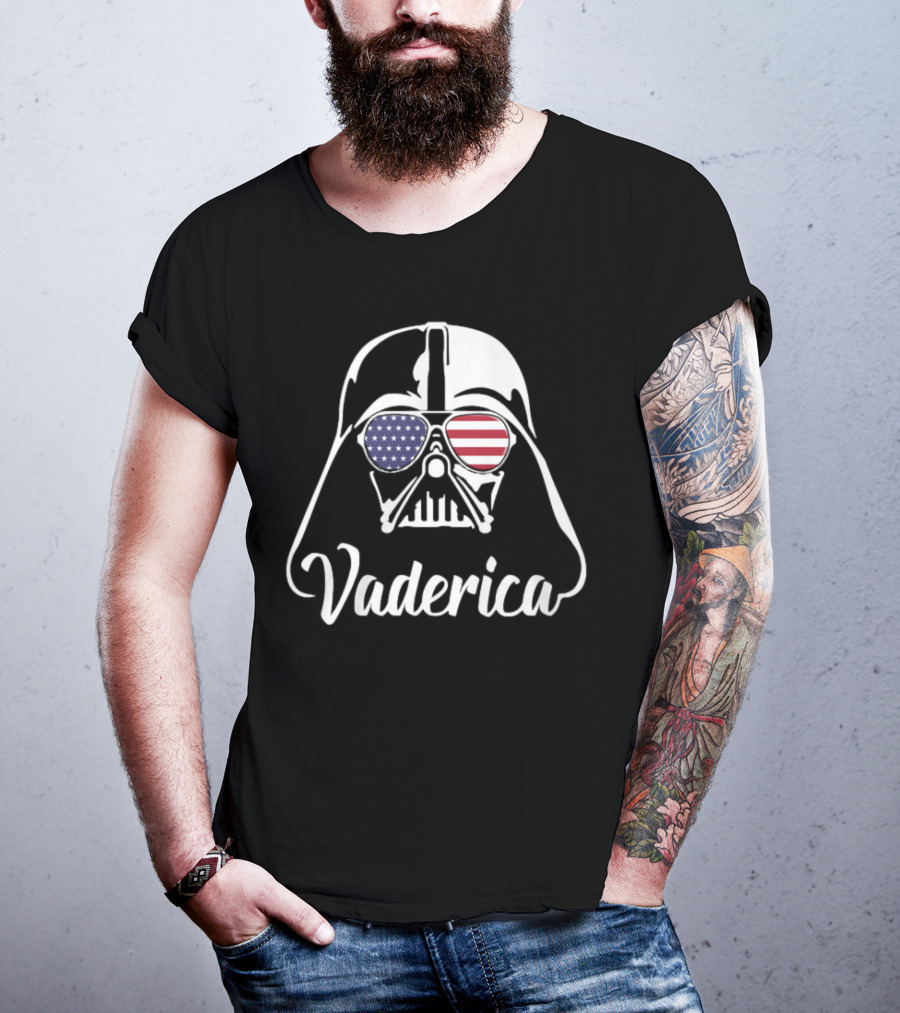 Vaderica Darth Vader American Flag Sunglasses T-Shirt