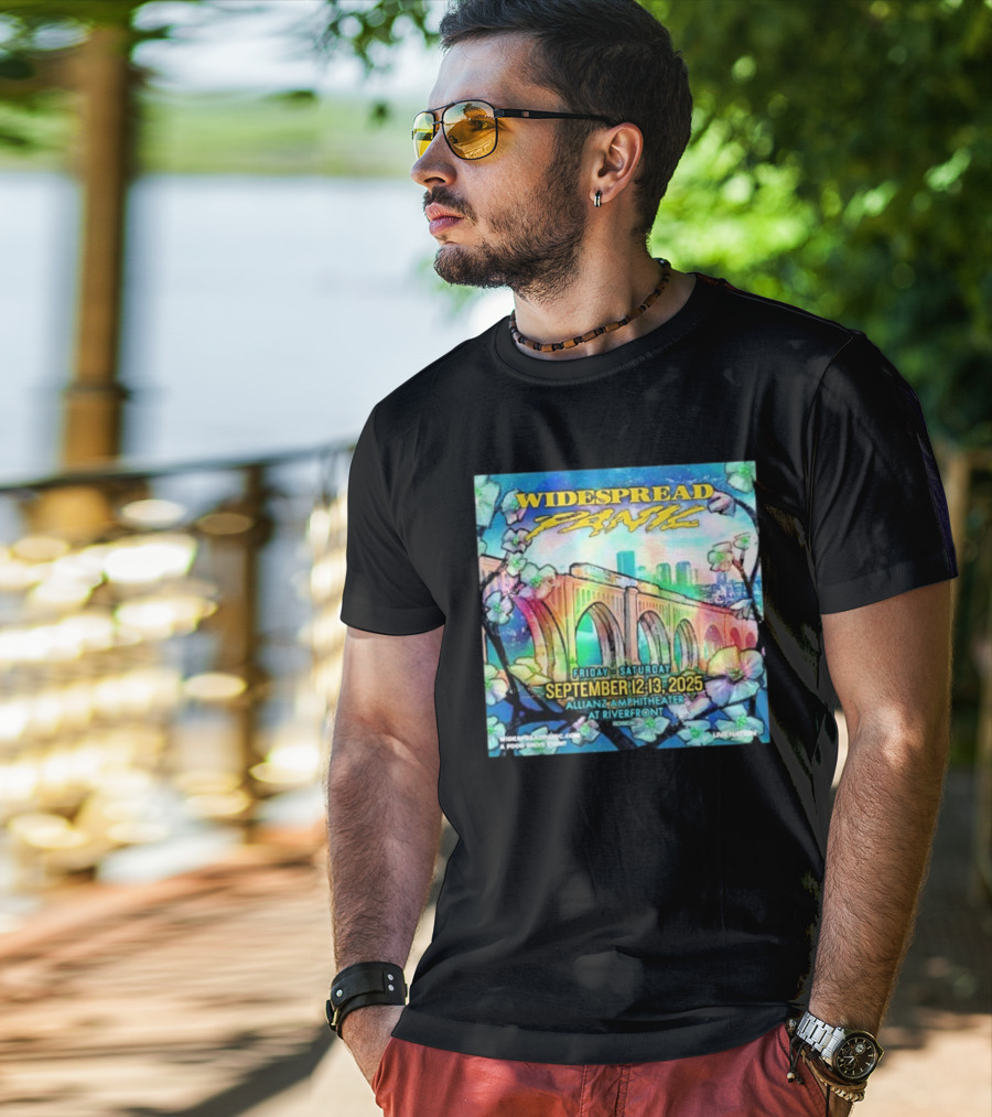 Widespread Panic Show At Allianz Amphitheater In Riverfront Richmond VA On September 12-13 2025 T-Shirt