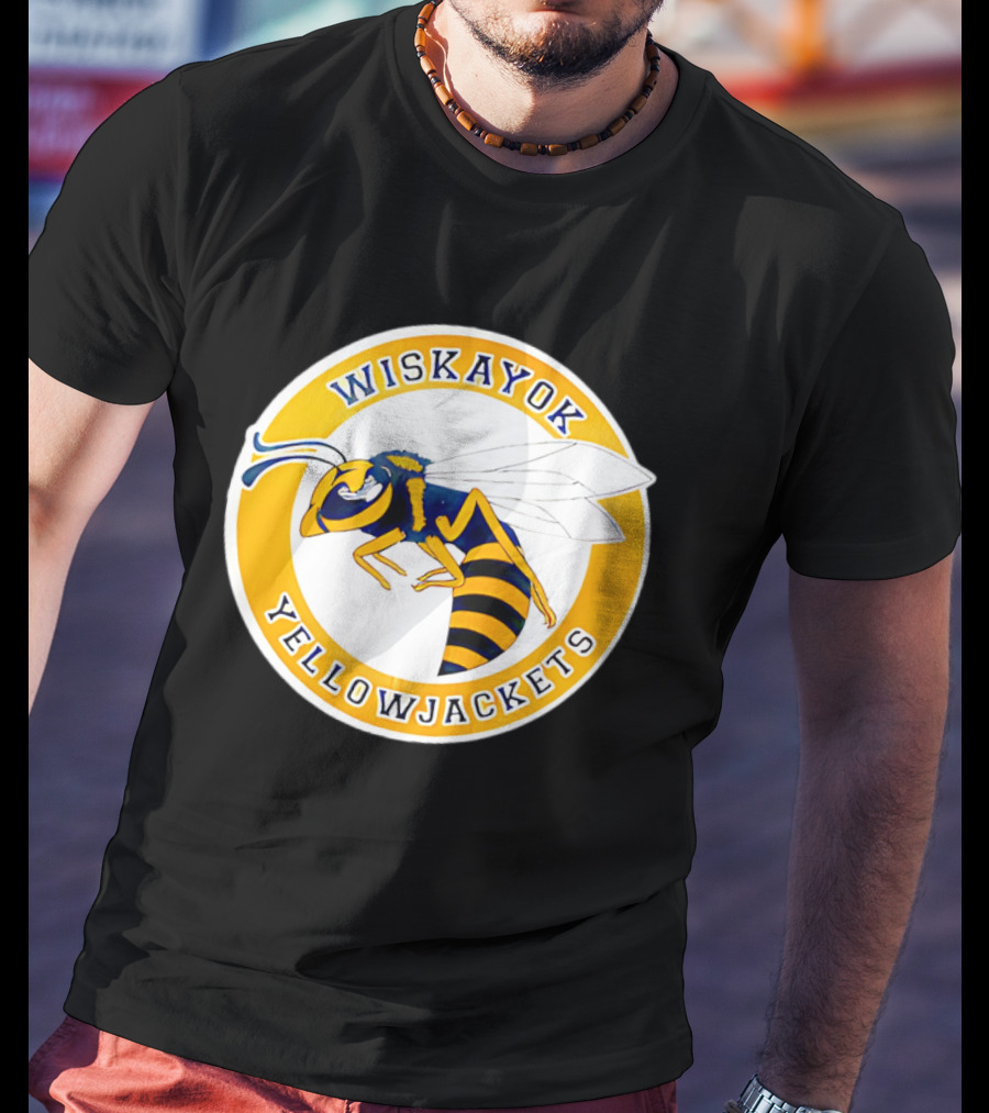Wiskayok Yellowjackets Buzzing Insect Emblem T-Shirt