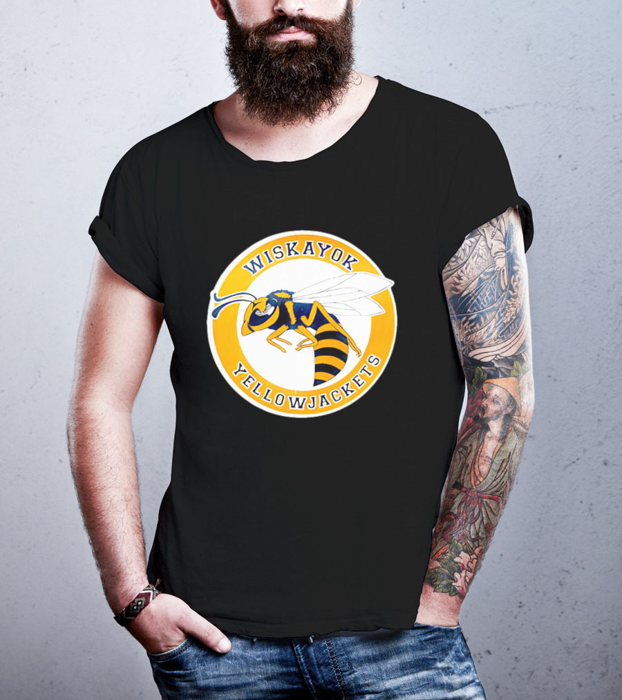 Wiskayok Yellowjackets Buzzing Insect Emblem T-Shirt