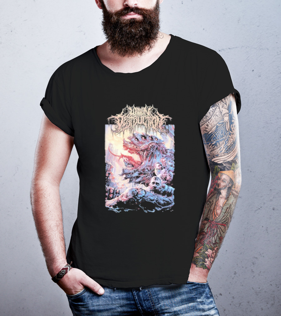 Within Destruction Deathwish Monster Art With Gory Details T-Shirt