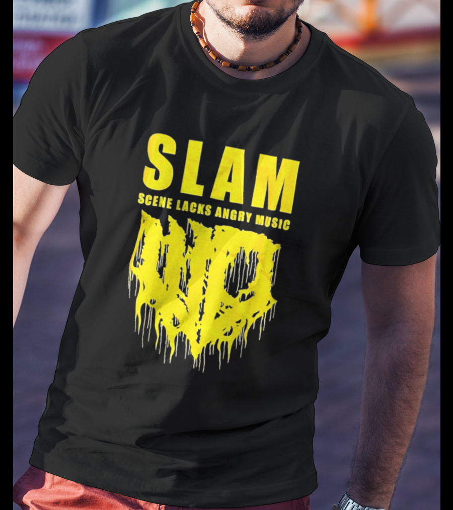 Slam Scene Lacks Angry Music Dripping Graphic T-Shirt