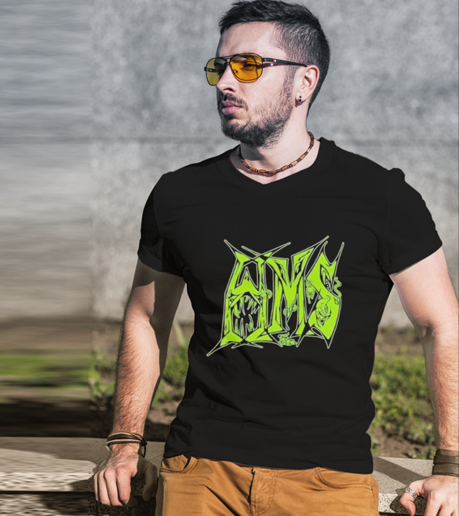 H.M.S Wolfsbane Atomic Themed Text With Monster Elements T-Shirt
