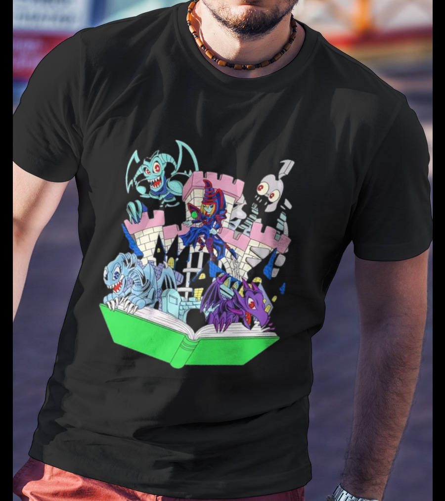World Of Toons Castle And Creatures From Book T-Shirt