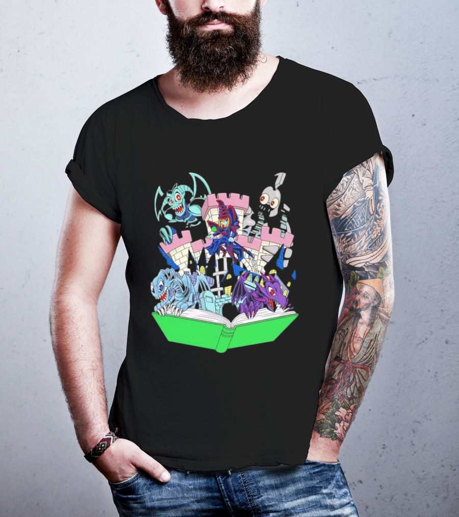 World Of Toons Castle And Creatures From Book T-Shirt