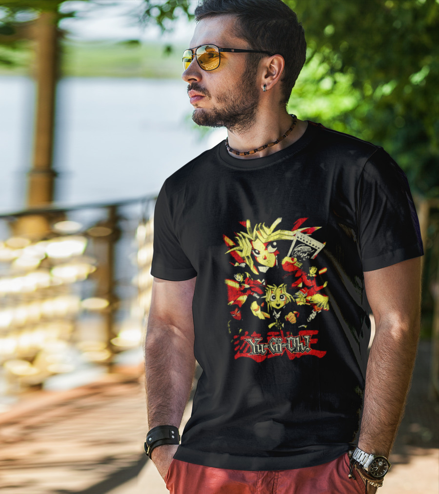 Yu-Gi-Oh! Retro Characters Collage Vibrant Art Style T-Shirt