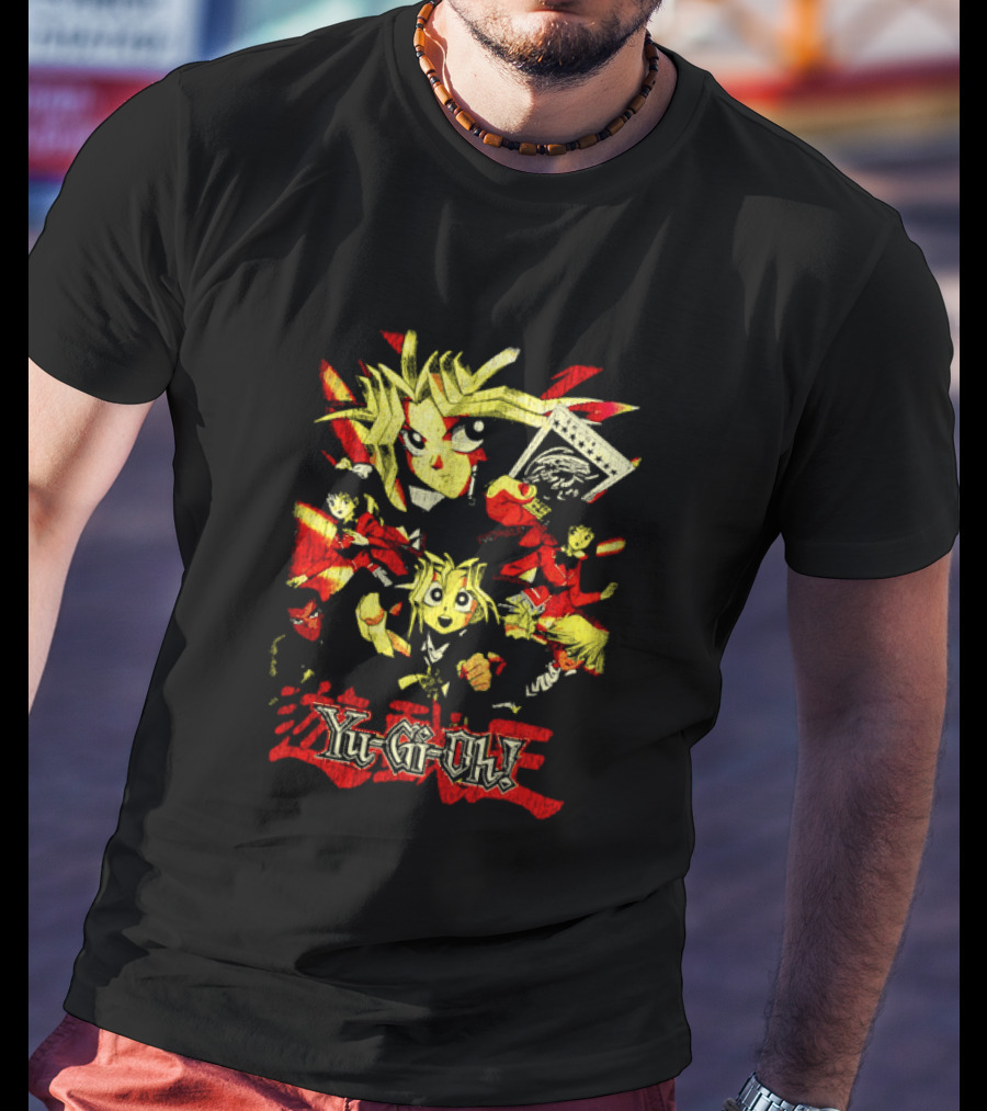 Yu-Gi-Oh! Retro Characters Collage Vibrant Art Style T-Shirt