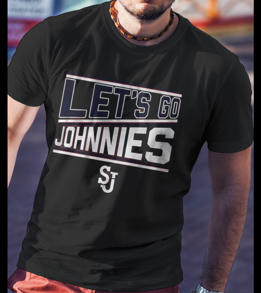 St. John’s Basketball Let's Go Johnnies SJ T-Shirt