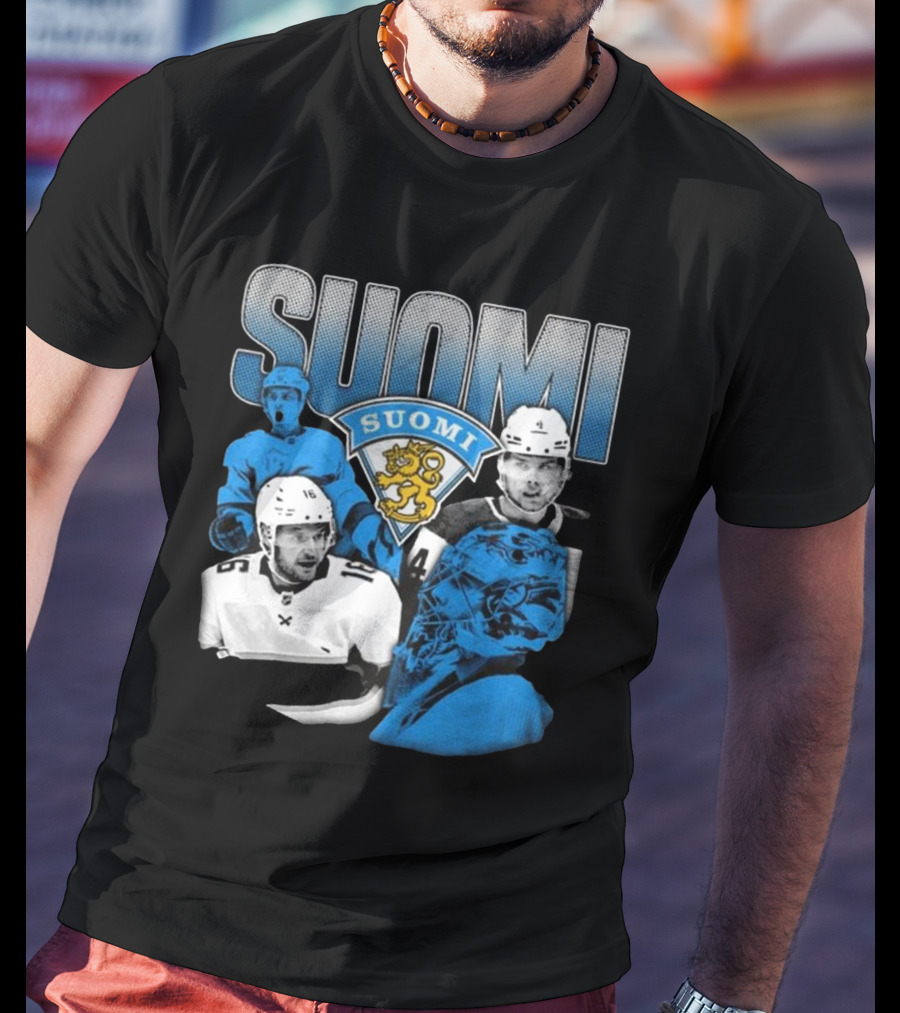 Suomi 4 Nations Team Finland Ice Hockey Players T-Shirt