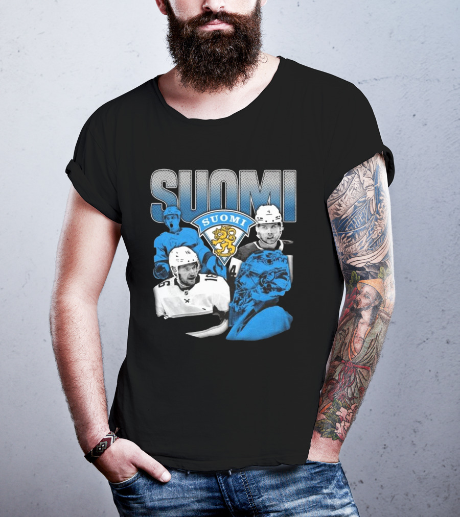 Suomi 4 Nations Team Finland Ice Hockey Players T-Shirt