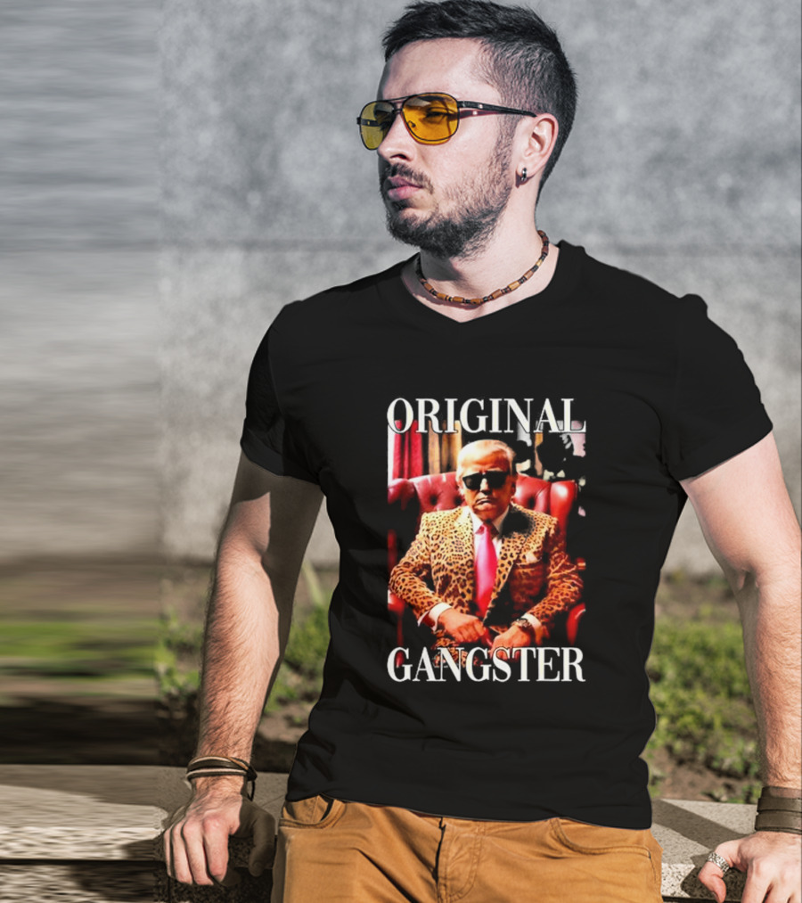 Tammie McDonald Original Gangster Leopard Suit And Sunglasses T-Shirt
