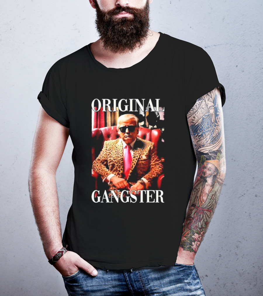 Tammie McDonald Original Gangster Leopard Suit And Sunglasses T-Shirt