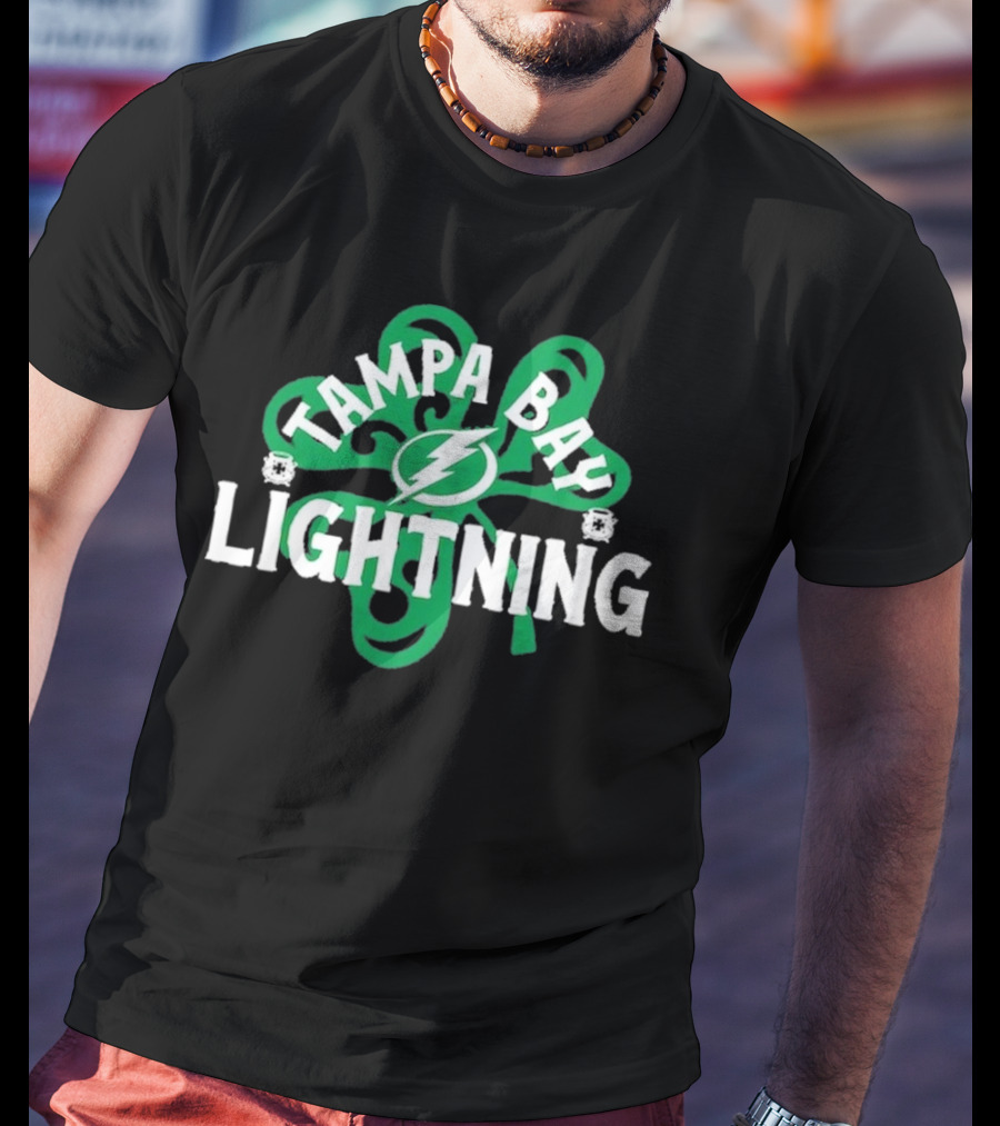 Tampa Bay Lightning St. Patrick’s Day Shamrock T-Shirt
