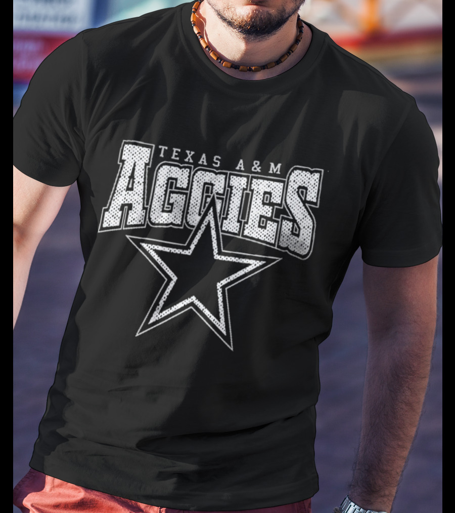 Texas A&M Aggies Star Logo Iconic College Team Apparel T-Shirt
