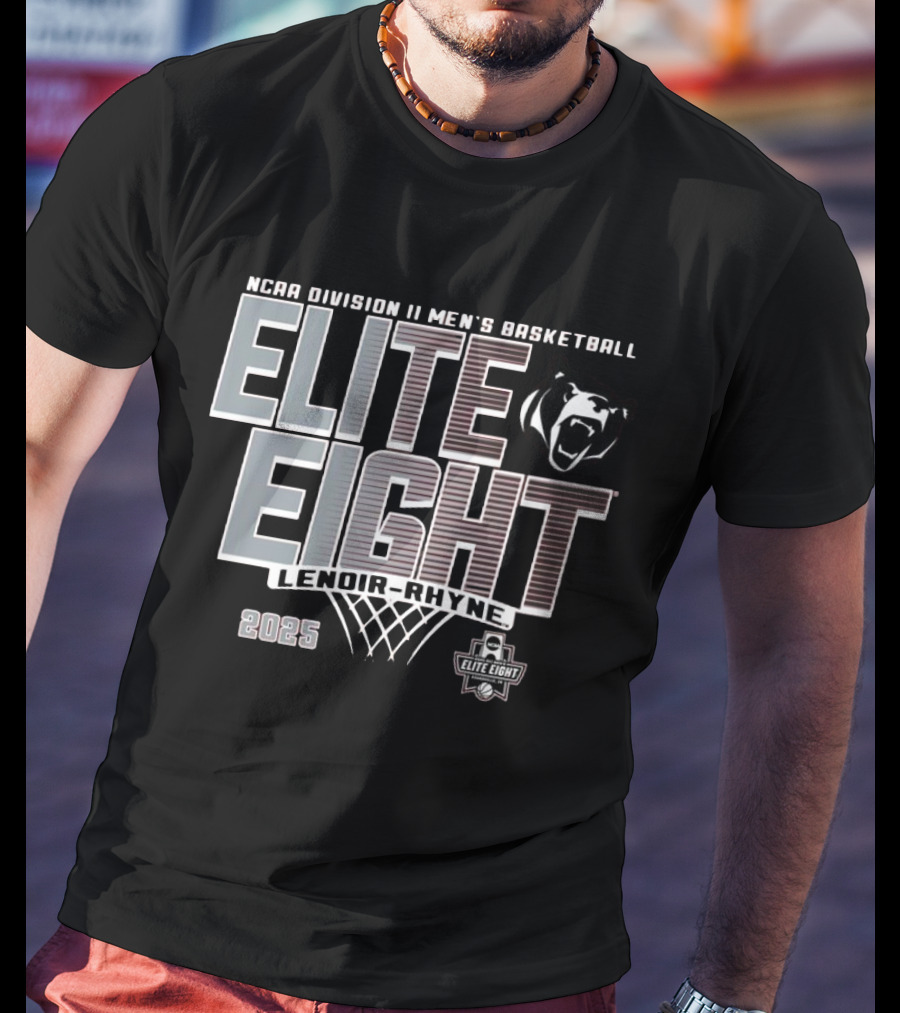NCAA Division II Men's Basketball Elite Eight Lenoir-Rhyne 2025 T-Shirt