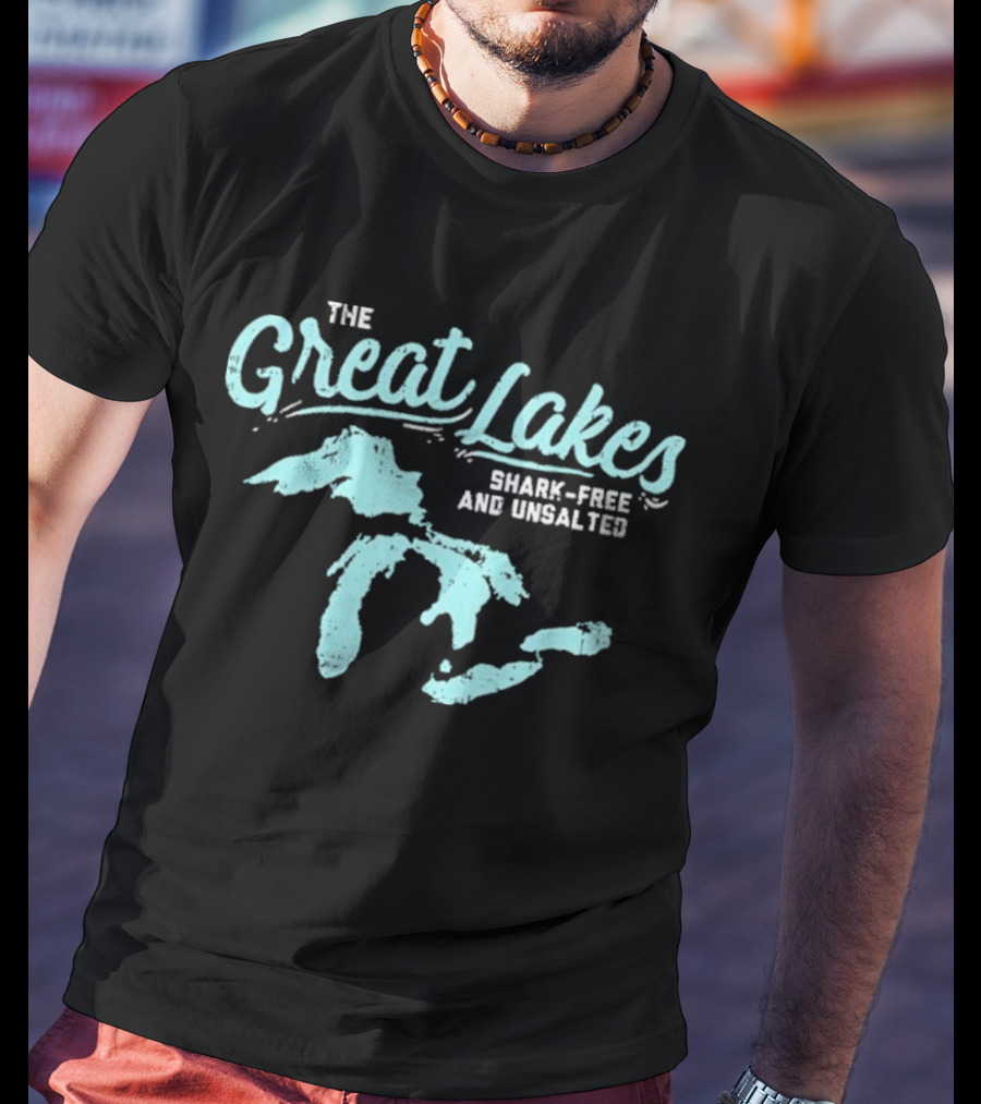 The Great Lakes Shark-Free Unsalted Summer Adventure T-Shirt