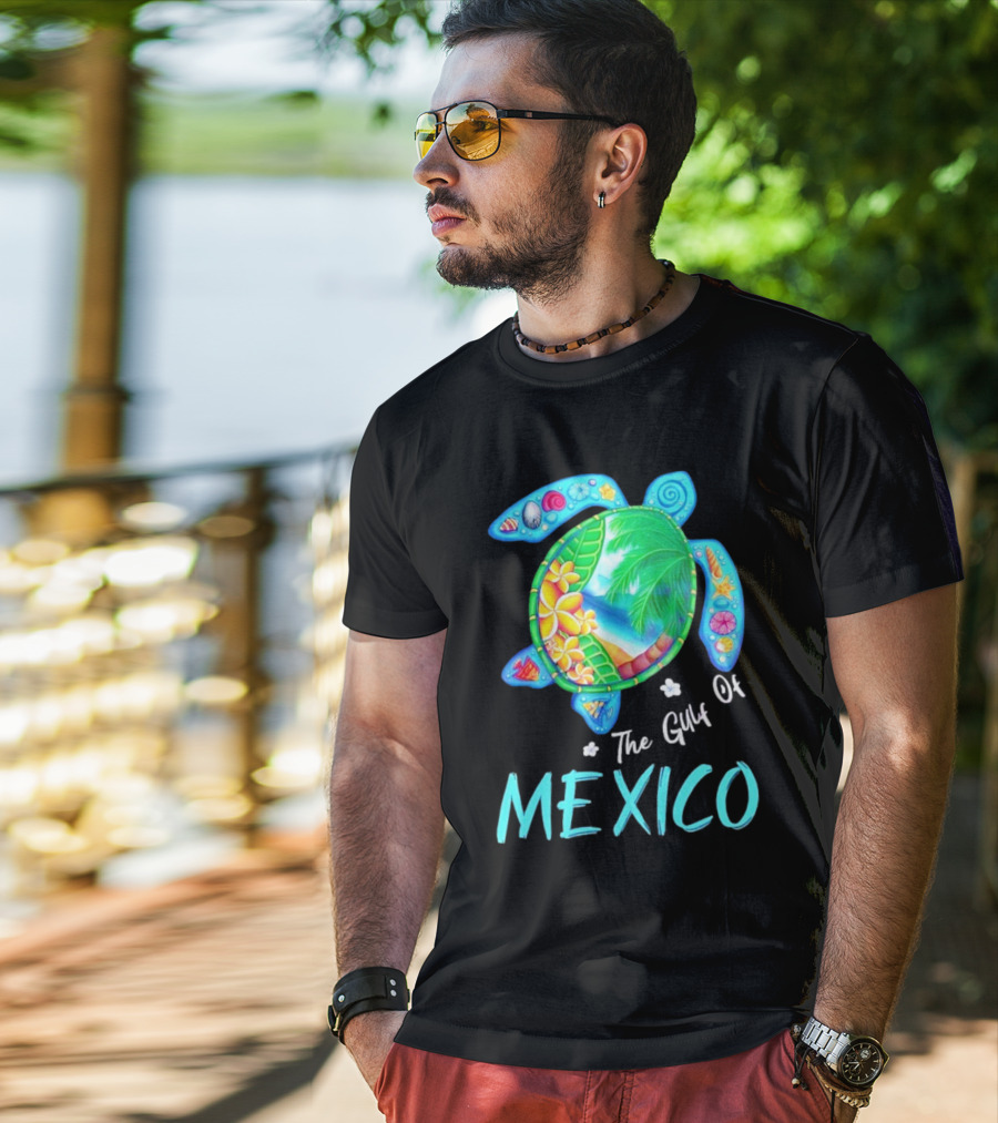The Gulf Of Mexico Turtle Summer Beach Souvenir T-Shirt