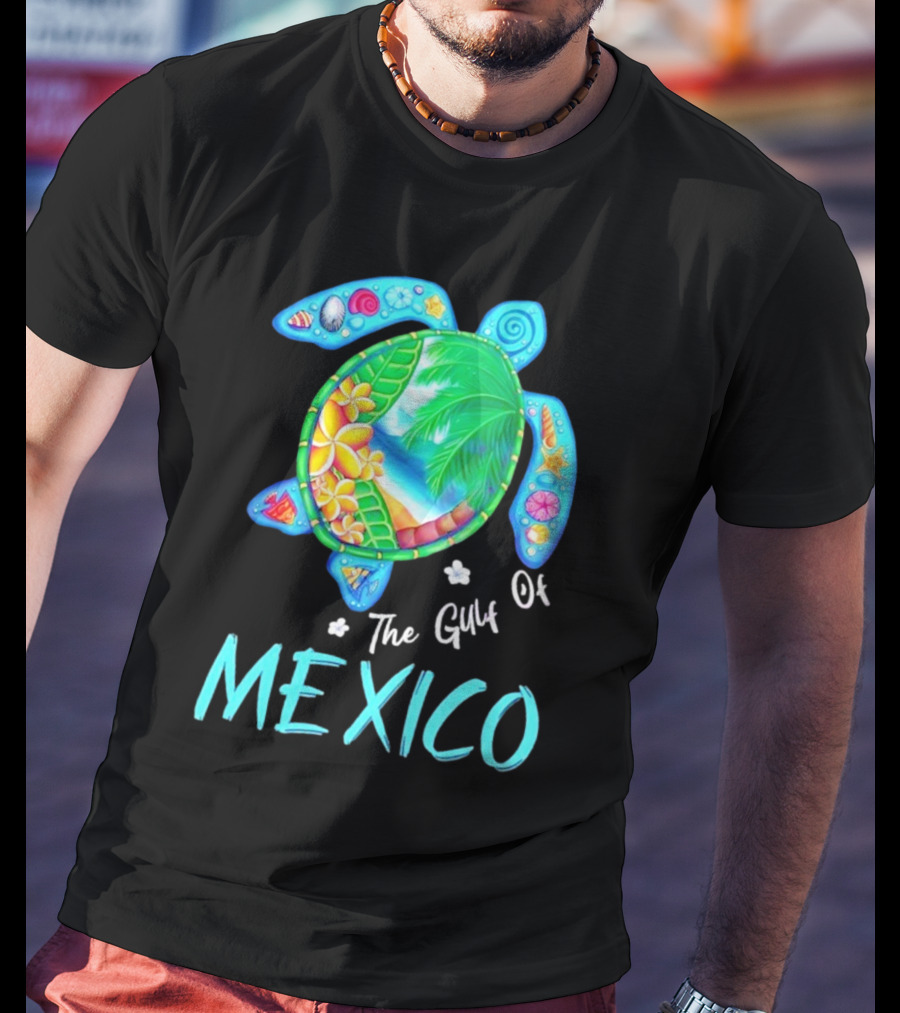 The Gulf Of Mexico Turtle Summer Beach Souvenir T-Shirt