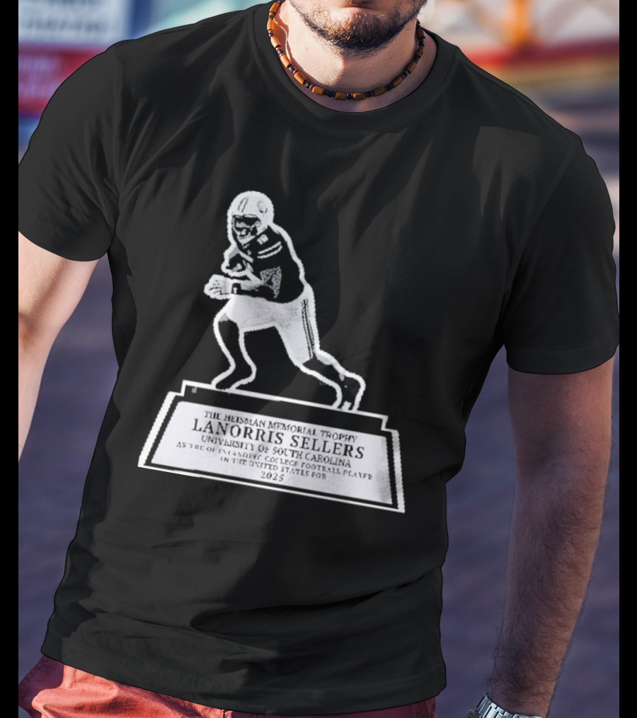 The Heisman Memorial Trophy Lanorris Sellers Football Statue T-Shirt