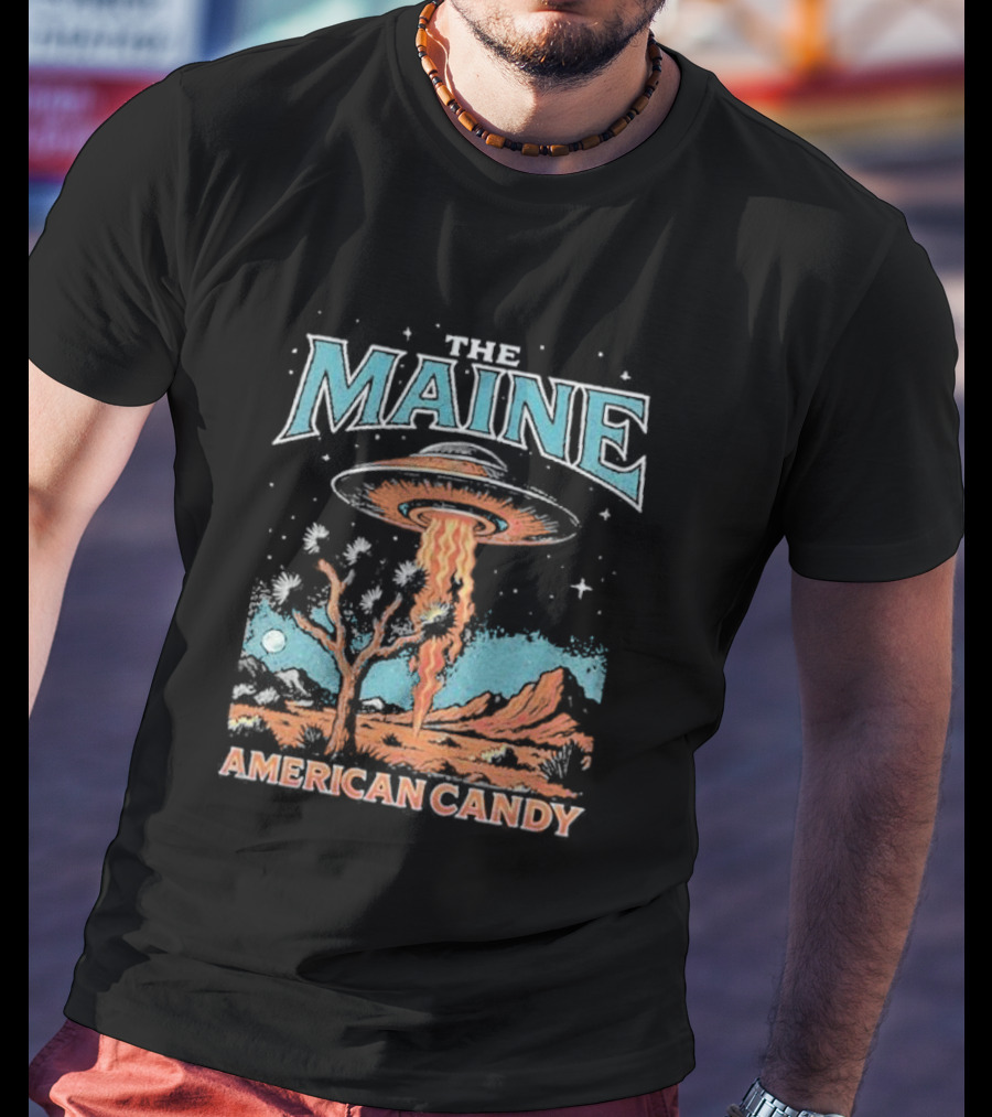 The Maine American Candy UFO Desert Scene T-Shirt