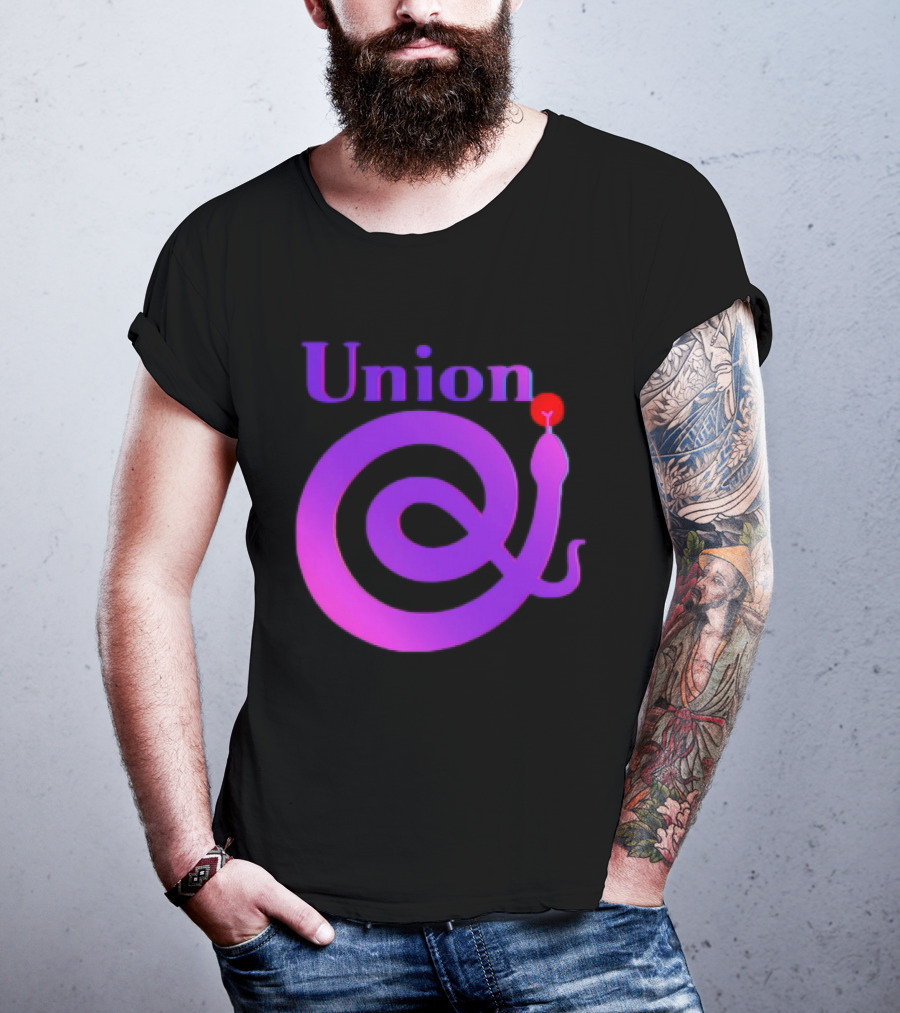 Union Snake Spiral With Red Tongue T-Shirt