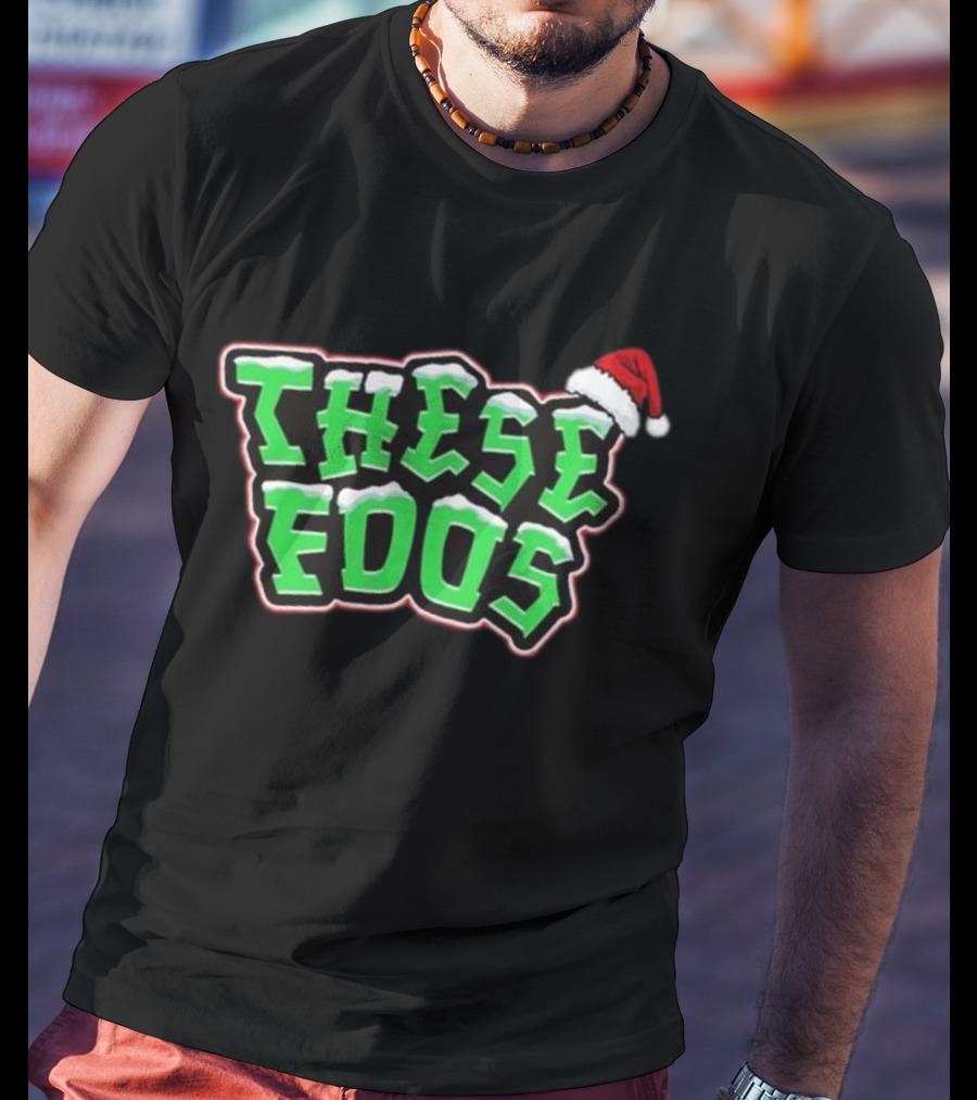 These Foos Santa Hat Christmas Spirit T-Shirt