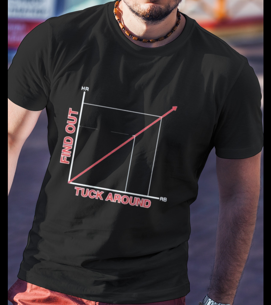 Tuck Around Find Out Linear Graph WitH RB And KB Axis T-Shirt