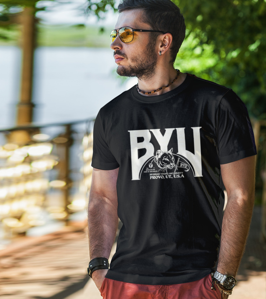 BYU Heritage Tysdyes Brigham Young Cougars Provo America T-Shirt