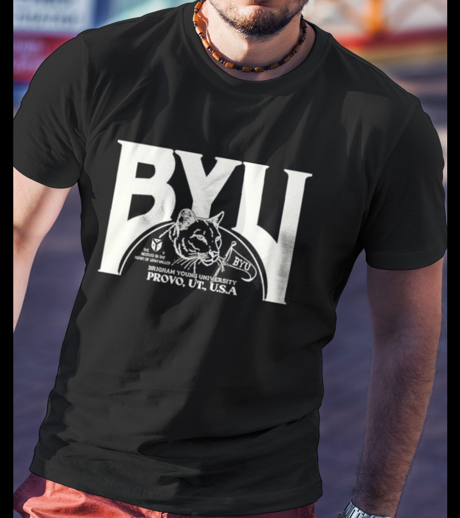 BYU Heritage Tysdyes Brigham Young Cougars Provo America T-Shirt