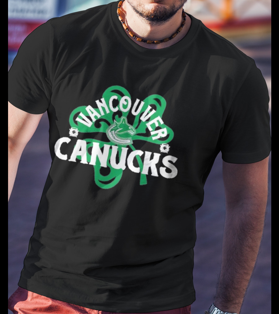 Vancouver Canucks St. Patrick’s Day Shamrock T-Shirt